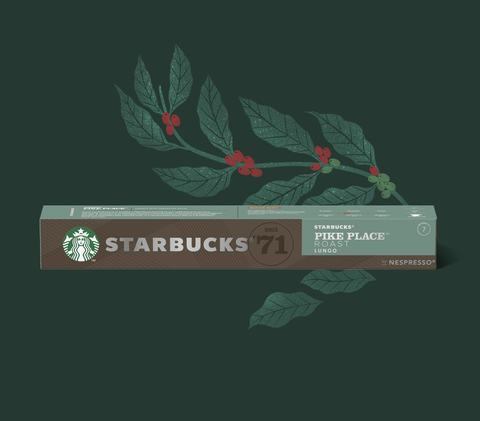 스위스 네스프레소 스타벅스 파이크 플레이스 로스트 롱고 5.3g*10개입 NESTLE Nespresso Ca phe may starbucks pike place roast lungo