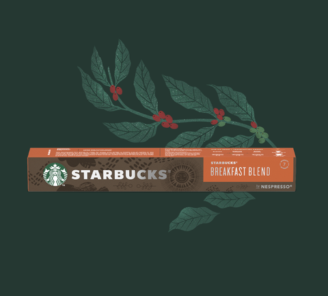 스위스 네스프레소 스타벅스 브렉퍼스트 블렌드 5.6g*10개입 NESPRESSO Ca phe may Starbucks Breakfast Blend