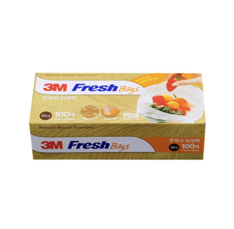 3M 후레쉬백 위생백 미니 17x25cm 100매 3M Tui dung thuc pham mini