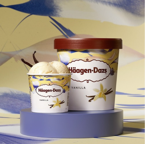 프랑스 하겐다즈 바닐라 미니컵 100ml HAAGEN-DAZS Kem vani hop mini