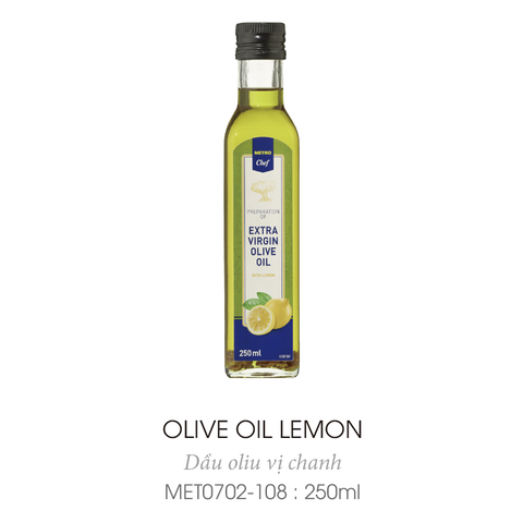 프랑스 메트로 셰프 레몬 엑스트라 버진 올리브오일 250ml Extra Virgin Olive Oil (With Lemon)