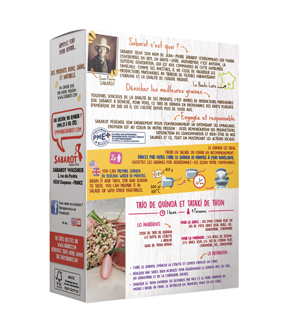 프랑스 사바롯 믹스 퀴노아 400g Hat diem mach kho Quinoa mix