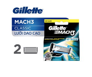 질레트 마하3 면도날 2개입 P&G GILLETTE Luoi lam mach3 hop 2 luoi