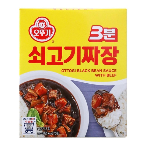 오뚜기 3분 쇠고기 짜장 200g OTTOGI Tuong den thit bo