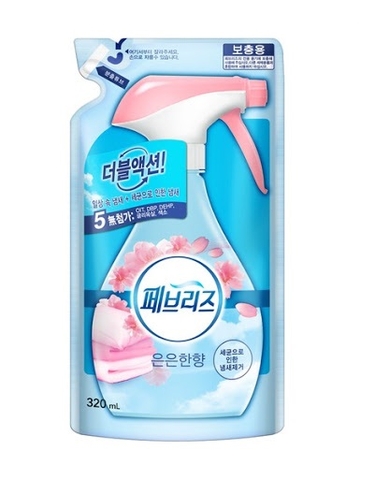 페브리즈 섬유탈취제통 은은 리필 320ML P&G Khu mui huong hoa refill