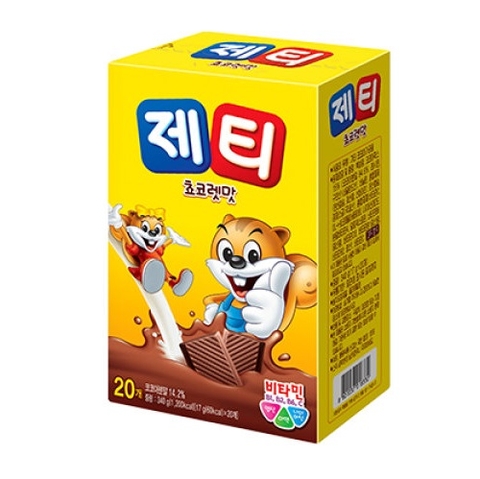 동서 제티 초코맛 스틱 340G DONGSUH Ong hut doi vi sua Socola