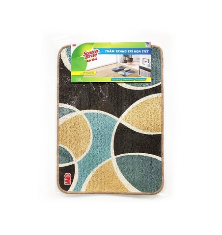 3M 스카치브라이트 미끄럼방지 매트 원형 무늬 (40*60)  tham duong cong 30cm