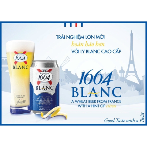 블랑 1664 맥주 330ml Bia Blanc 1664