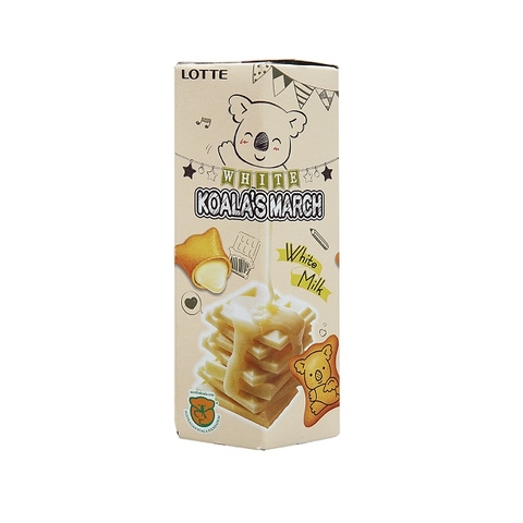 태국 롯데 코알라 마치 화이트 밀크 41g LOTTE Banh gau koala white milk