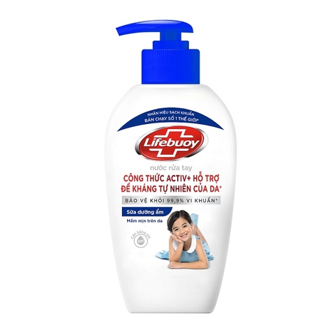 유니레버 라이브 포이 모이스처라이저 450G LIFEBUOY Nuoc rua tay sua duong am