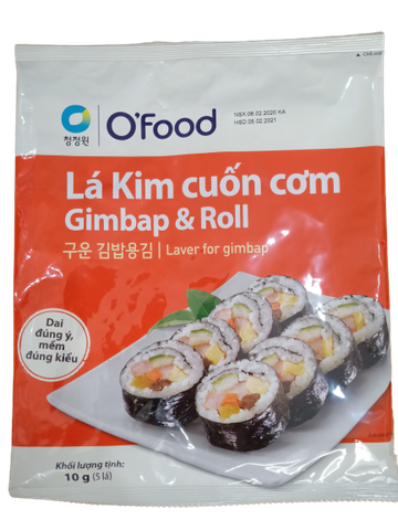 청정원 오푸드 구운 김밥용김 10G CJW Ofood La kim cuon com