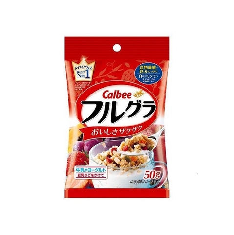 일본 가루비 후루구라 50g CALBEE Ngu coc trai cay Frugra