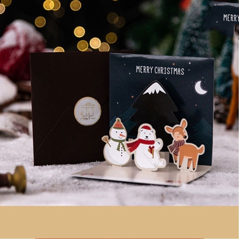 크리스마스 3D 카드 Thiep giang sinh 3D