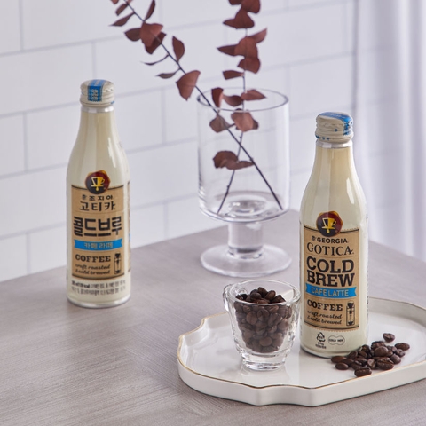 한국 코카콜라 조지아 고티카 콜드브루 카페라떼 265ml GEORGIA Ca phe cold brew caffe latte