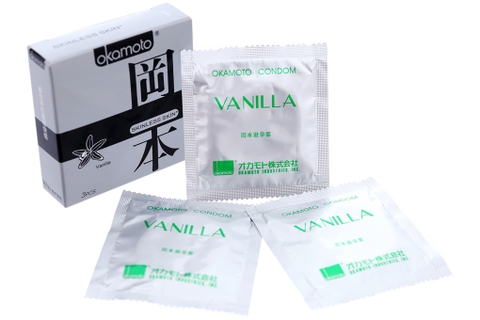 오카모토 스킨레스 바닐라 중 0.05mm 3개입 OKAMOTO Skinless Skin Vanilla 3pc