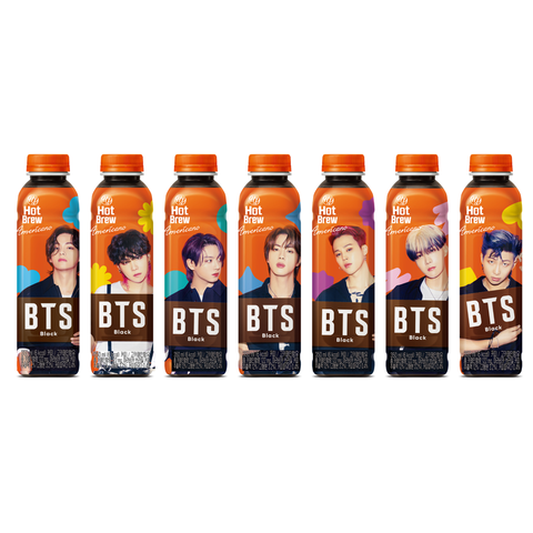 HY BTS 핫브루 아메리카노 블랙 350ml Hotbrew cafe den