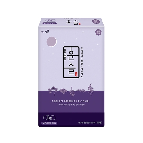 예지미인 윤슬 순한 오버나이트 4P 41cm Bang ve sinh Yejimiin ban dem Superlong