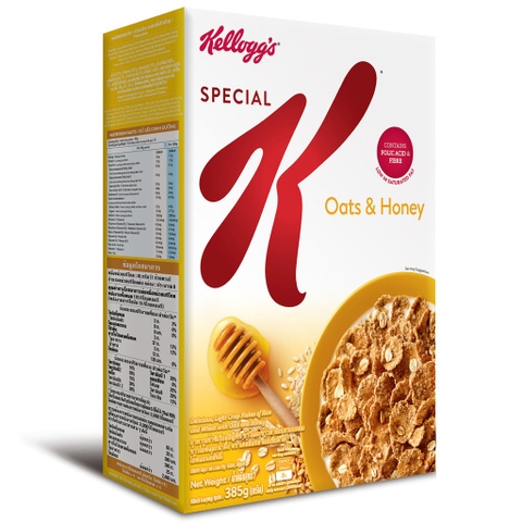 태국 켈로그 스페셜K 허니 오트 385g KELLOGGS Special's K Oats & Honey