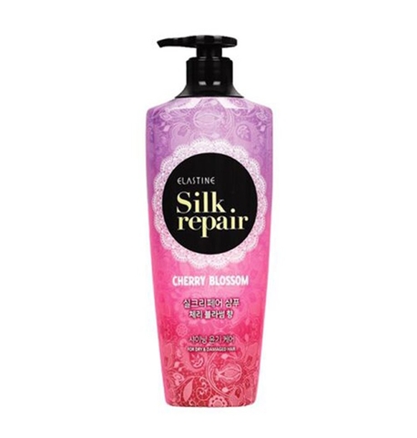 LG생활건강 엘라스틴 실크 리페어 체리블러썸 샴푸 LGVINA Dau goi Cherry Blossom