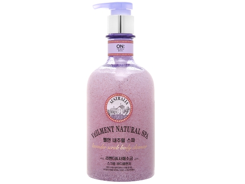 LG생활건강 온더바디 벨먼 스크럽 바디클렌저 라벤더 사해소금 LGVINA On The Body Sua tam Lavender