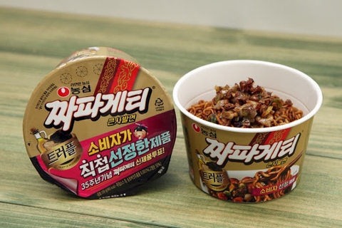 농심 짜파게티 큰사발 123g NONGSHIM My tuong den bat