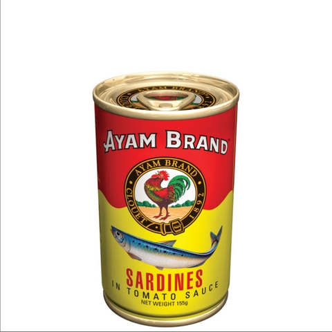 말레이시아 아얌 브랜드 토마토 소스 정어리 볶음 155g AYAM BRAND Ca trich sot ca chua