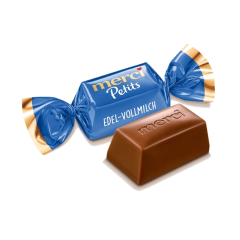 독일 메르시 쁘띠 밀크 초콜릿 125g Keo Merci mau xanh