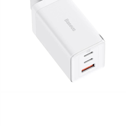 베이스어스 고속충전기 GaN5Pro 2C+U 65W EU 화이트 BASEUS Day sac nhanh GaN5 Pro 2C+U 65W EU (mau trang)