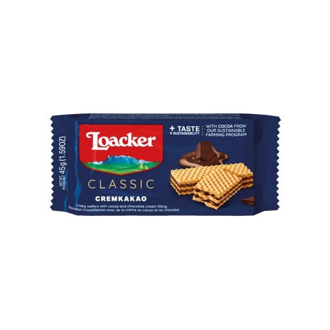 이탈리아 로아커 클래식 크림 카카오 45g LOACKER.C Banh xop nhan socola