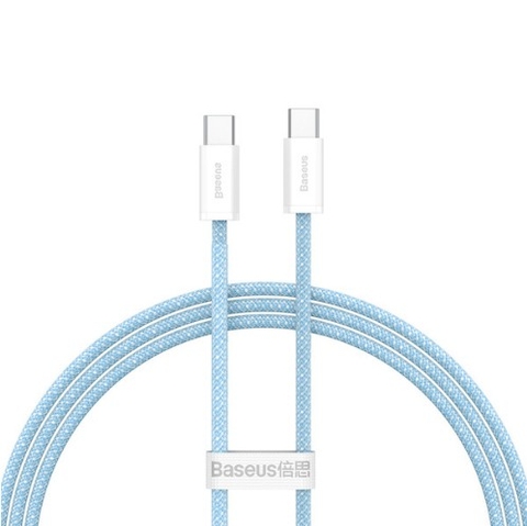베이스어스 C to C 충전기 케이블 BASEUS Cap sac nhanh Type C to Type C 100W (mau xanh)
