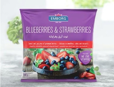덴마크 엠보그 냉동 딸기와 블루베리 400g Emborg Dau tay va viet quat dong lanh