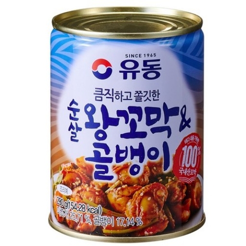유동 순살 왕꼬막&골뱅이 280g Oc bien va so huyet dong hop