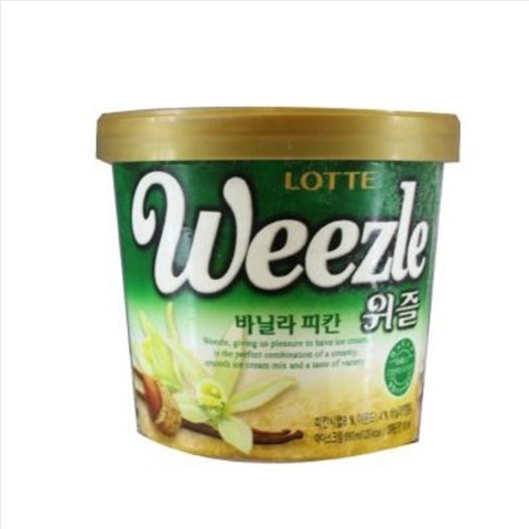 롯데 위즐 바닐라 피칸 660ml Kem Weezle vi vani va ho dao