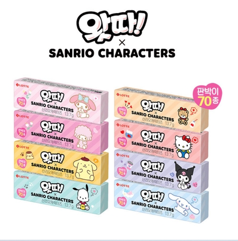 롯데 왓따 산리오 캐릭터즈 13,7g LOTTE Keo cao su