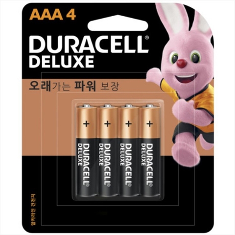 듀라셀 알카라인 건전지 AAA 4개입 Duracell everyday alkaline AAA4