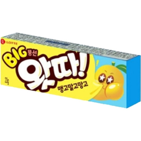 롯데 왓따 풍선껌 망고맛 23g LOTTE Bubble Gum Mango