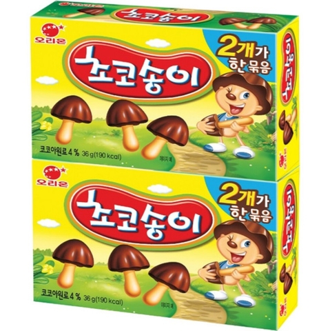 오리온 초코송이 2번들 36g*2 ORION Socola hinh nam