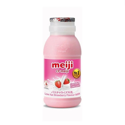 태국 메이지 딸기 우유 200ml Sua tuoi meiji nhat vi dau