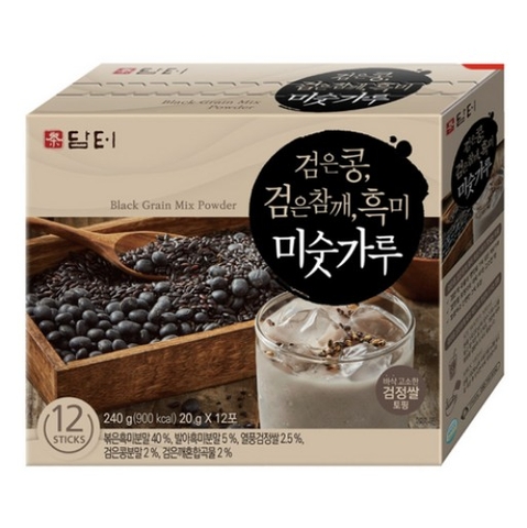 담터 검은콩 검은 참깨 흑미 미숫가루 240g Bot ngu coc gao lut vung den dau den