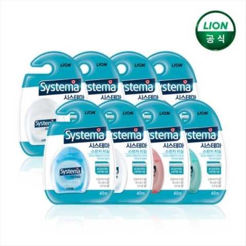 라이온 시스테마 스펀지 치실 40m LION Chi nha khoa