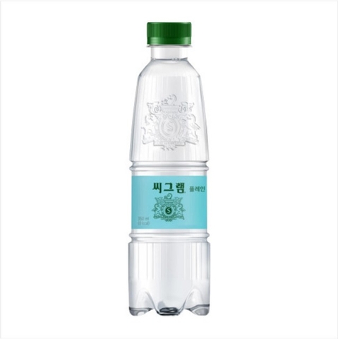 한국 코카콜라 씨그램 플레인 탄산수 350ml Nuoc khoang co gas nguyen ban