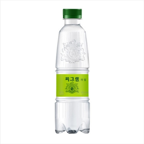 한국 코카콜라 씨그램 라임 탄산수 350ml Nuoc khoang co gas vi chanh xanh