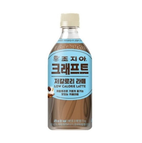한국 코카콜라 조지아 크래프트 저칼로리 라떼 470ml COCACOLA Ca phe den Craft Low Calories Latte