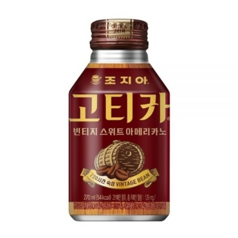 한국 코카콜라 조지아 고티카 빈티지 스위트 아메리카노 270ml Ca phe Georgia Sweet Americano