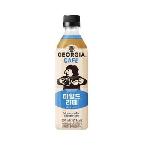 한국 코카콜라 조지아 카페 마일드 라떼 500ml Ca phe  Georgia Mild Latte