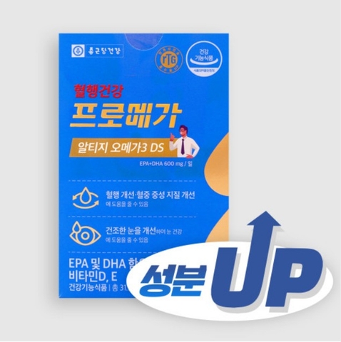 종근당건강 혈행건강 프로메가 알티지 오메가3 DS 600mg Thuc pham chuc nang bo sung omega 3