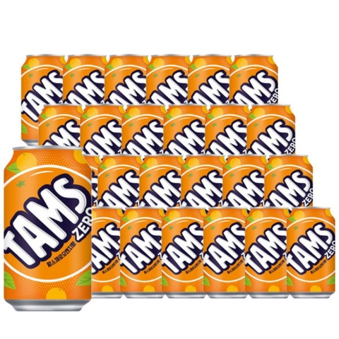 탐스 제로 오렌지 355ml TAMS ZERO Nuoc giai khat vi cam