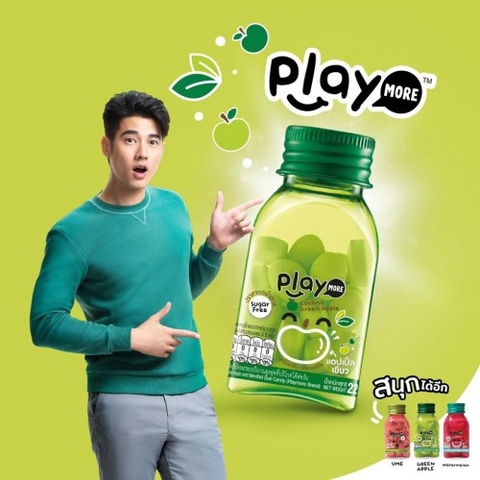 태국 플레이 모어 청사과 캔디 22G PLAYMORE Keo the vi tao xanh hu