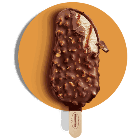 프랑스 하겐다즈 바닐라 카라멜 아몬드 싱글바 80ml HAAGEN-DAZS Kem vanilla caramel hanh nhan que