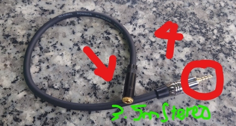 TAD-190 Dây chuyển Jack Laptop Audio 3.5mm loại 4 Nấc Cho Laotop Đời Mới